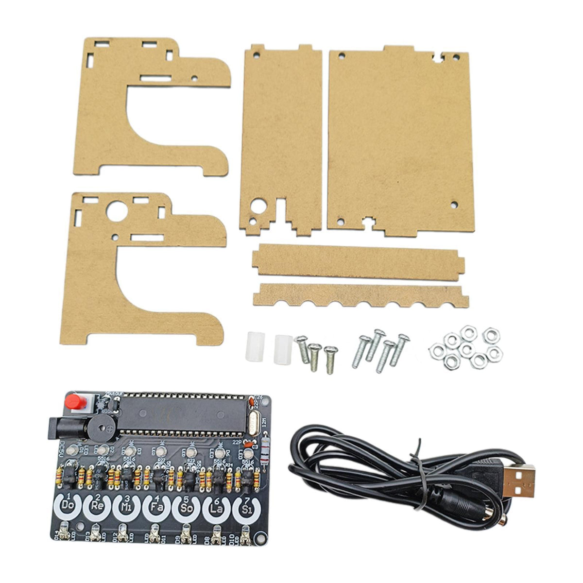 Maxbell Soldering Practice Set Stable Keyless MCU Microcomputer for Beginners Adults Finished