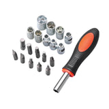Maxbell Ratchet Screwdriver Tool Sturdy High Strength Steel Narrow Space Screwdriver 20 Piece