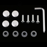 Maxbell 2Pcs 12"x6" License Plate Frame w/8X Rhinestone Screws Caps Kit