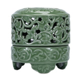 Maxbell Incense Burner with Lid Incense Stick Holder for Tea Room Stick Incense Home C