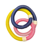 Maxbell Weighted Fitness Hoop Foldable Exercise Hoop for Kids  Pink dark blue