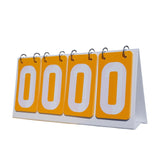 Sports Scoreboard Flip Number Score Board for Soccer Table Tennis Basketball Yellow