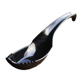 Maxbell Ramen Soup Spoon Multifunctional Tableware Ramen Noodle Soup Spoon with Fork black