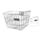 Maxbell Stainless Steel Bike Basket Front Mount Portable for Riding Camping Style A
