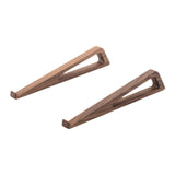 Maxbell 2x Wood Laptop Stand Universal Ergonomic Laptop Shelf for Travel Office Home