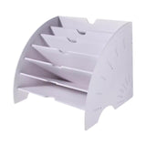 Maxbell Fan Shaped Desk File Organizer Mail Holder for Office Workspace Waiting Room