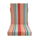 Maxbell Outdoor High Back Patio Chair Cushion Soft Chair Pad for Office Chair Garden Colorful