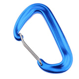 Maxbell Maxbell Aluminium 12KN Wiregate Carabiners Heavy Duty for Hammock Rocking Camping Blue