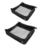 Maxbell 2pcs Camping Picnic Folding Table Storage Grid Outdoor Storage Mesh Bag S M