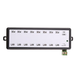 Maxbell 2Pieces 8 POE Ports 12-48V Injector Switch Passive Power Supply Module