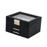 3 Layer Jewelry Box Rings Bracelets Gifts for Women Jewelry Holder Organizer Black