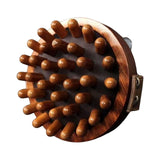 Maxbell Wooden Massager Back Muscle Portable Guasha Scraping Brush for Arm Waist Leg 9.5x4.5cm Light Brown