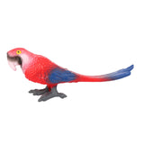 Maxbell Realistic Parrot Animal Figurine Animal Statue Toy for Kids Ages 3+ Children Red
