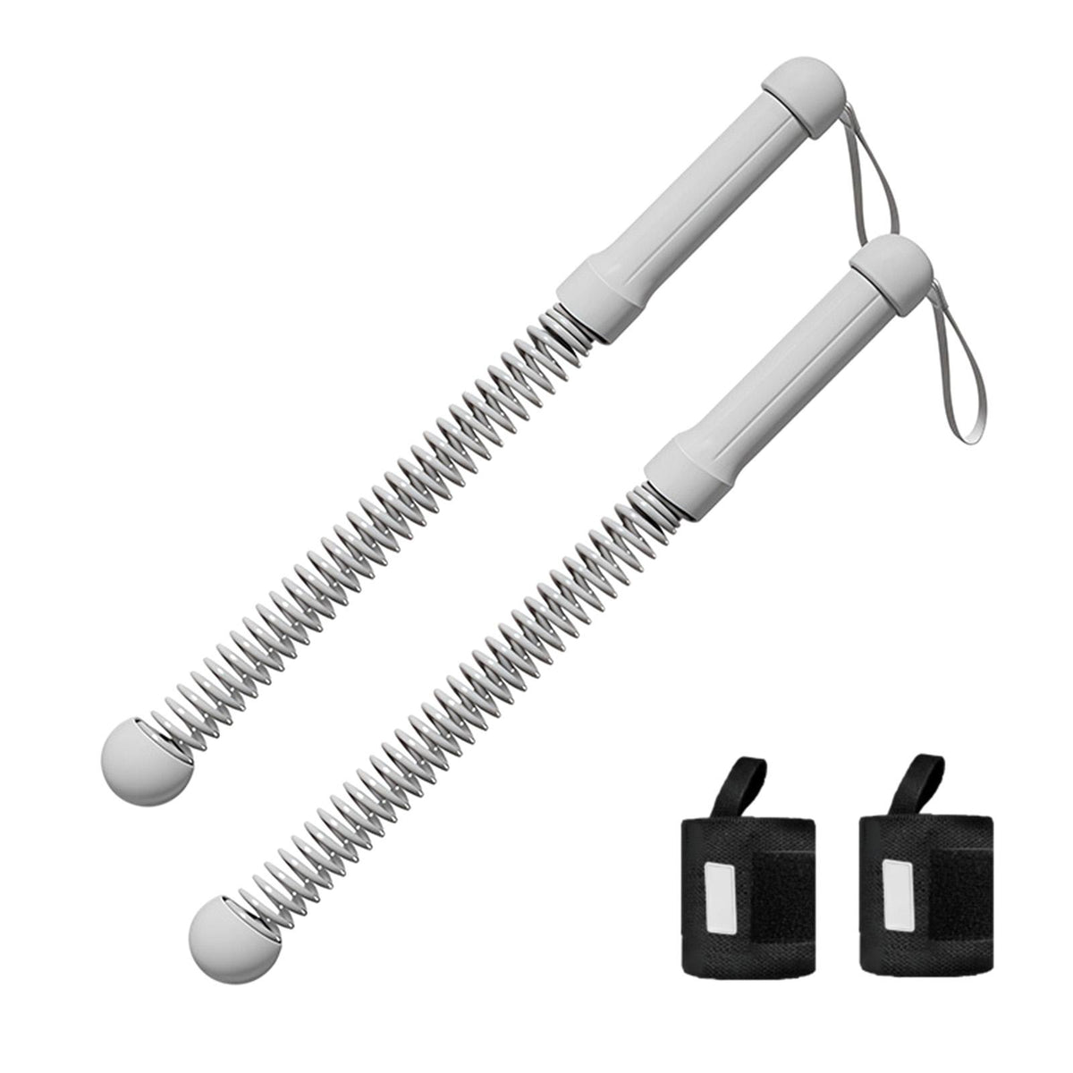 Maxbell 2Pcs Ropeless Battle Ropes Portable Non Slip Handle Exercise Ropes