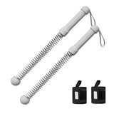 Maxbell 2Pcs Ropeless Battle Ropes Portable Non Slip Handle Exercise Ropes