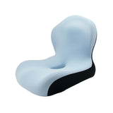 Maxbell Memory Foam Seat Cushion Office Chair Cushion with Low Back Support for Office Blue