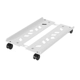 Maxbell Adjustable Mobile CPU Stand Under Desk CPU Holder with Locking Caster Wheels White