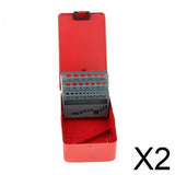 Maxbell 2xTwist Drill Bit Case Professional Iron Conveneint Accessory Drill Bit Holder 25 Slots