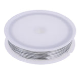 Maxbell Maxbell 40 Meters Model Making Binding Leading Iron Wire 0.5MM Diameter Silver