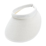Maxbell Sun Visor Hat Comfortable Lightweight Clip on Visor for Tennis Beach Cycling White