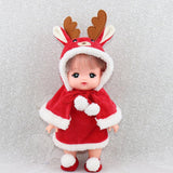 Handmade Fashion Doll Outfits Adorable Plush Cartoon Overcoat Dress Cloak Winter Clothes For Mellchan Baby Dolls Accessory - Aladdin Shoppers