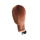 Maxbell Mannequin Head Sturdy Fashion Wall Mounted Wig Stand for Salon Shopping Mall Brown