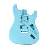Maxbell Electric Guitar Body DIY Wood Instrument Accessory Trendy Blue Guitar Barrel