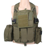 Maxbell Tactical Combat Molle Assault Military Army Airsoft SWAT Vest - Army Green