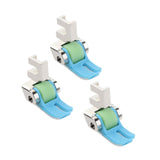 Maxbell 3Pcs Narrow Roller Presser Foot Replace Parts for Sewing Machine Accessories
