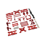 Maxbell RC Front Rear Arm Steering Cups Linkage Rod for 1:14 Scale RC 144018 Vehicle red
