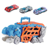 Transforming Dinosaur Truck Funny Interactive for Boys Girls Ages 3 Year Old blue with 3 car