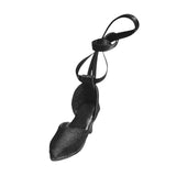 Maxbell High Heel Shoes Fashion Lace up Heels for 1/6 Female Action Figures Dress up black