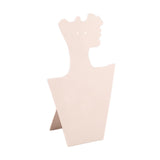 Maxbell Velvet Necklace Display Soft Jewelry Display for Shop Show Home Use Business White