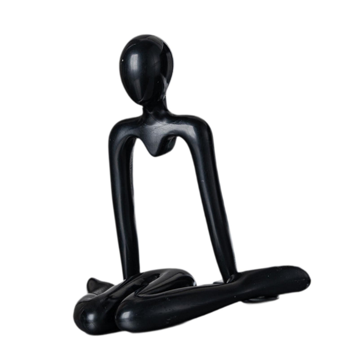 Maxbell Thinker Abstract Sculpture Desktop Ornament for Office Fireplace Living Room Black