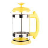 Maxbell French Press Coffee Maker Heat Resistant Borosilicate Glass Office Home Yellow