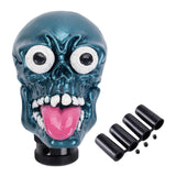 Maxbell Skull Head Stick Manual Shift Knob Replacement Accessory Spare Parts Utility blue