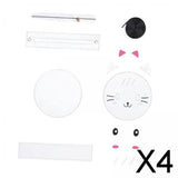 Maxbell 4xDIY Leather Bag Making Cute Hand Knitting Craft Shoulder Bag Sewing Material White