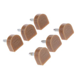 Maxbell 3 Pairs High Heel Tips Taps Shoe Repair Replacement Dowels Pads 14x14mm Apricot