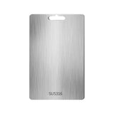 Maxbell Stainless Steel Cutting Board Sleek Chopping Board for Indoor Camping Hiking 29cmx20cm
