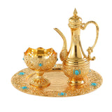 Maxbell Vintage Turkish Teapot Set Antique Wine Pot for Kitchen Tea Party Decoration