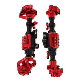 Maxbell Maxbell 2pcs RC Rock Crawler Spare Parts Front Rear Bridge Axle Metal Housing for Traxxas TRX-4 1/10 RC Car, Red