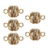 Maxbell 5 Pcs Round Magnetic Clasps DIY Jewelry Making for Necklace Bracelet Gold - Aladdin Shoppers