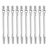 Maxbell Maxbell 10 Pieces 52mm Sturdy Alloy Dart Shafts Stems Indoor Games Accessory Silver