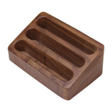 Maxbell Business Card Display Stand Wood Desktop for Warehouses Craft Shows Lectures Brown