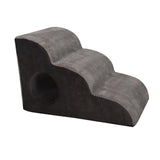 Maxbell Cat Ramp Anti Slip Removable Cover Dog Stairs Steps for Sofa Kitten Tall Bed Gray