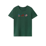 Maxbell Maxbell Womens T Shirt Summer Ladies Female Crewneck Tee for Travel Office Commuting S Green