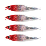 Maxbell 4x Fishing Lures Equipment Artificial Baits for Freshwater Reservoirs Salmon Red
