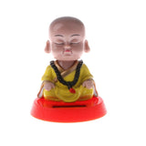 Maxbell Maxbell Solar Powered Bobbling Toy Shaking Head Monk Home/Car Ornament 3 Pieces Set