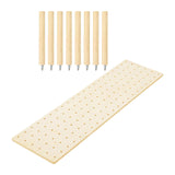 Maxbell Wood Pegboard Drawer Organizer Peg Board System for Food Containers Cookware