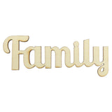 Maxbell 20 Pieces Natural Family Wooden Craft Cut Wooden Pieces Card Making DIY